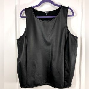 Express Sleeveless Faux Leather Top